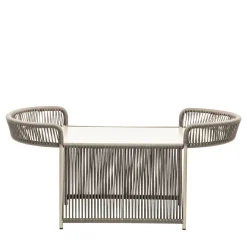 Tavolino ovale Altana Sand di Antonio De Marco