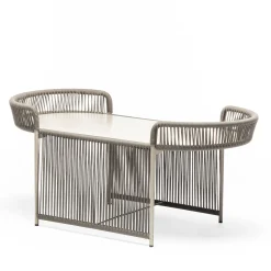 Tavolino ovale Altana Sand di Antonio De Marco