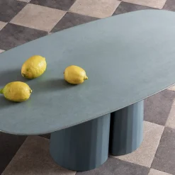 Tavolino ovale Fusto Ultramarine II