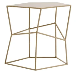 Tavolino piccolo in ferro colore Cappuccino