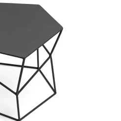 Tavolino piccolo in ferro colore Liquirizia