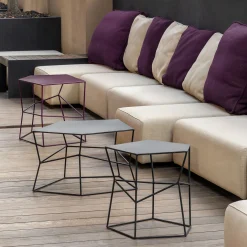 Tavolino piccolo in ferro colore Liquirizia