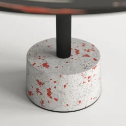 Tavolino rotondo Astraliti in metallo dai toni caldi #2