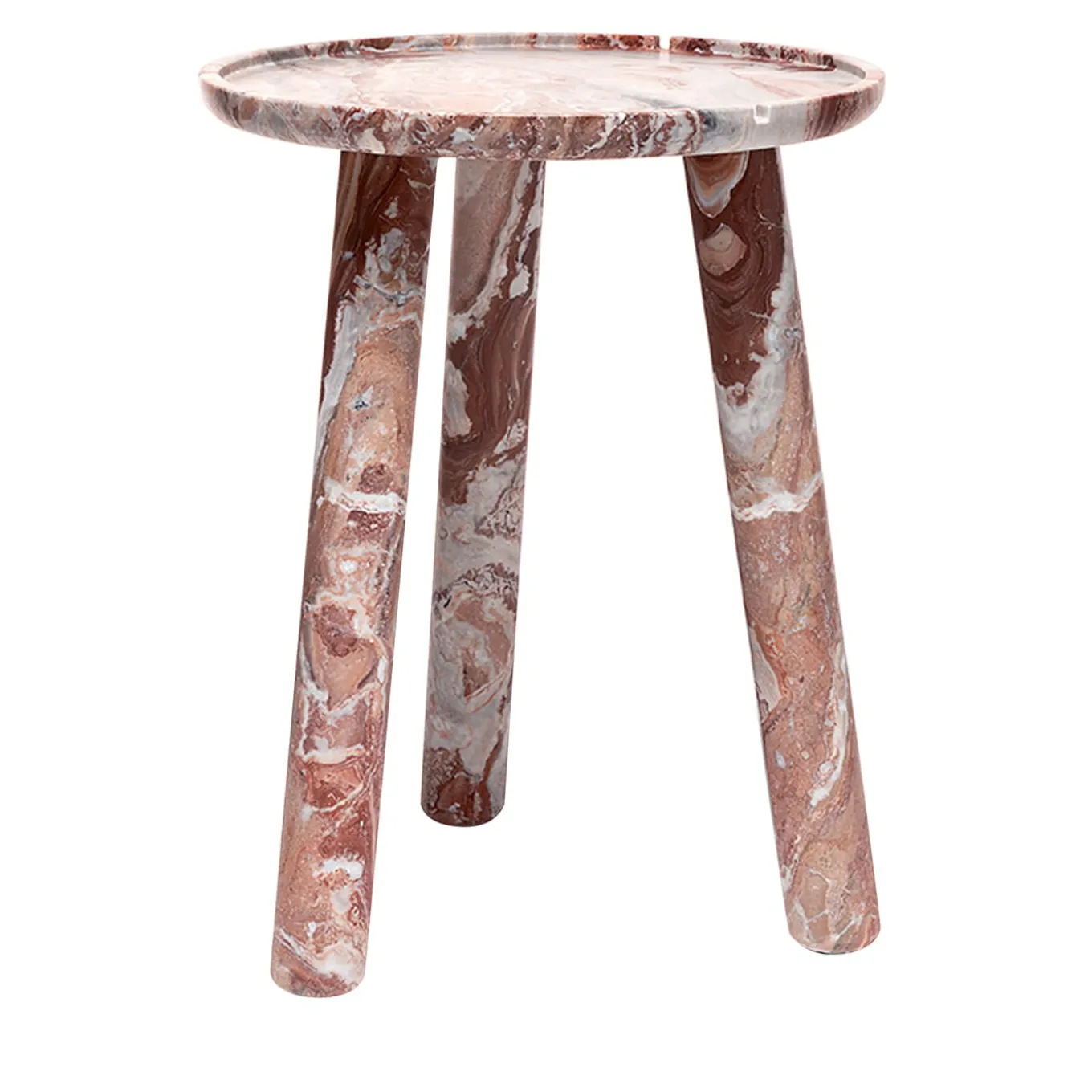 Tavolino rotondo in pietra 42 di Ludovica e Roberto Palomba