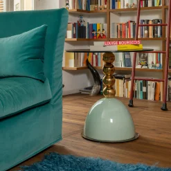 Tavolino rotondo verde Pins