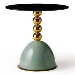 Tavolino rotondo verde Pins