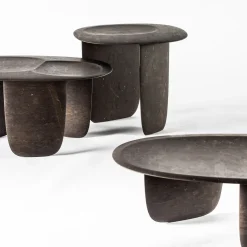 Tavolino Sesi B Brown in Pietra Pece di Martinelli Venezia Studio