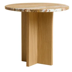 Tavolino Sherman Travertino e Durmast