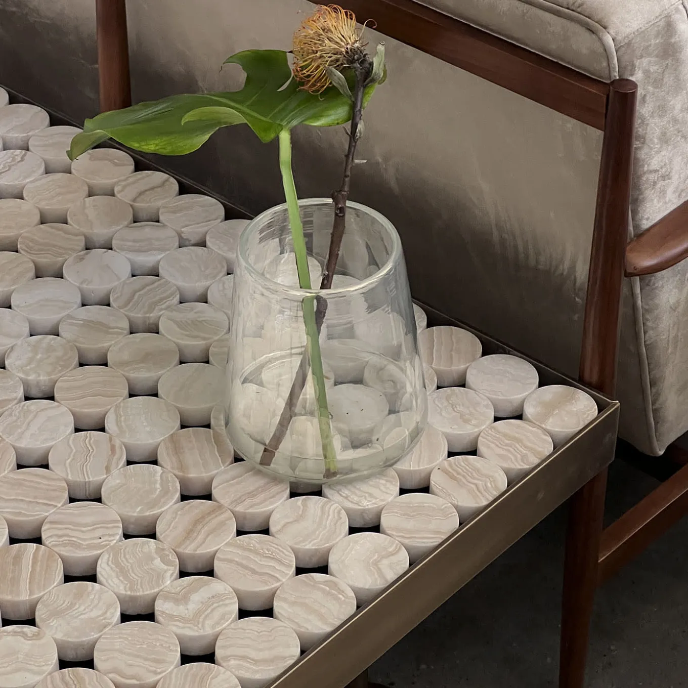 Tavolino Sofia Onice Tigrato