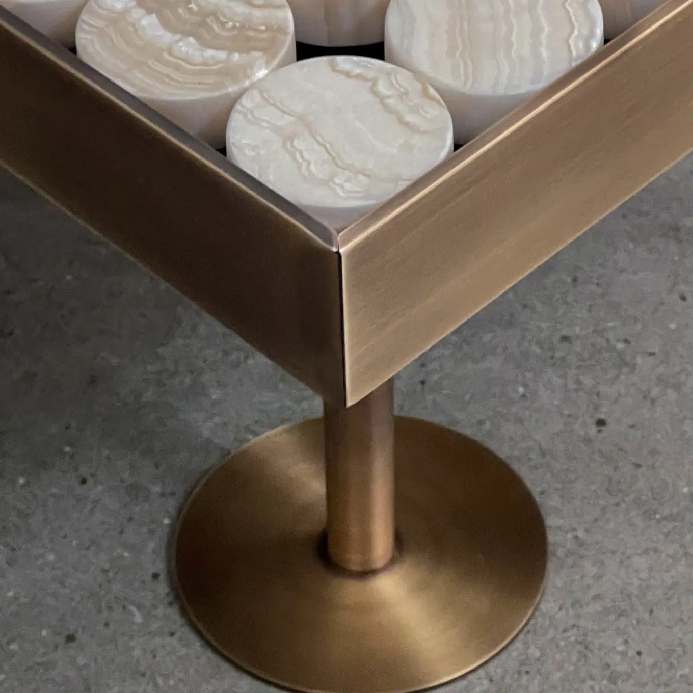 Tavolino Sofia Onice Tigrato