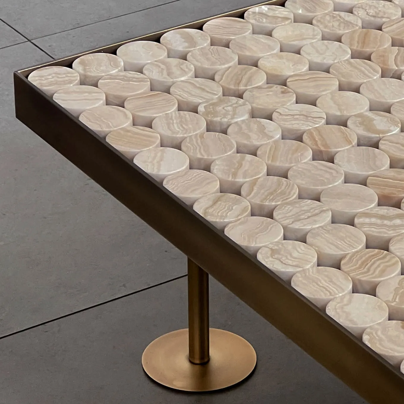 Tavolino Sofia Onice Tigrato