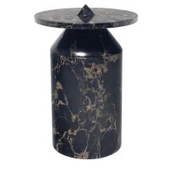 Tavolino Totem Black Portoro di Karen Chekerdjian