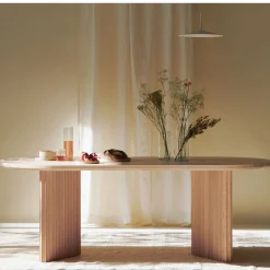 Tavolo Basalto in frassino naturale