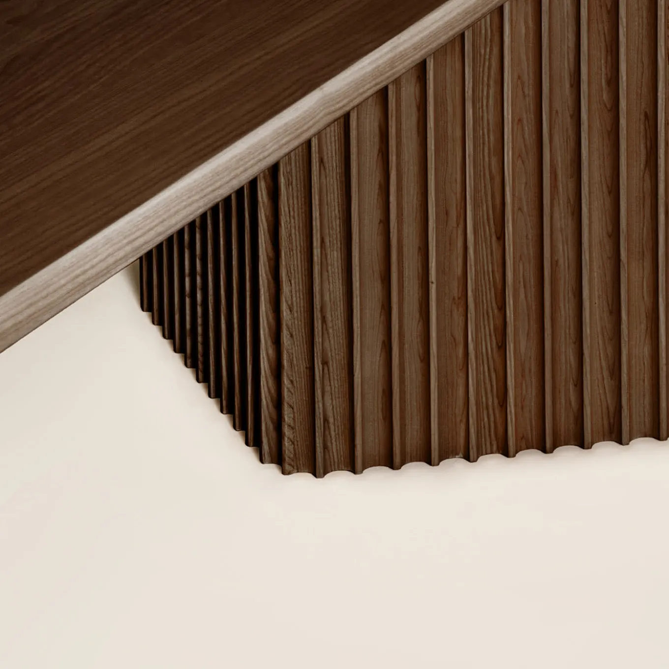 Tavolo Basalto in frassino marrone