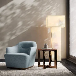 Tavolo basso Ronin con piano in marmo