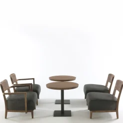 Tavolo Bistro Rotondo Piccolo Pebbles di Terry Dwan