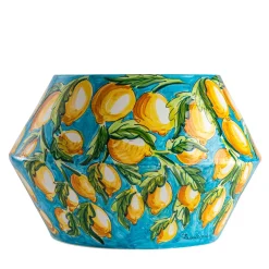 Tavolo con motivo Limoni in ceramica