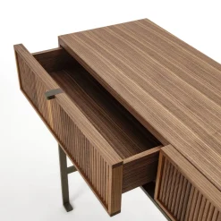 Tavolo consolle in legno di noce Melody Canaletto