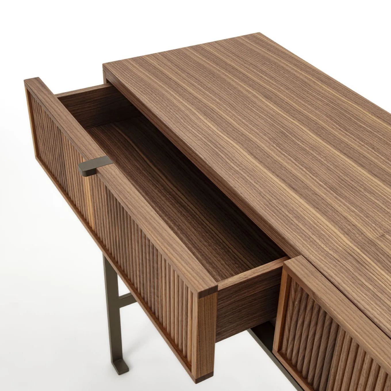 Tavolo consolle in legno di noce Melody Canaletto