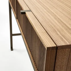 Tavolo consolle in legno di noce Melody Canaletto