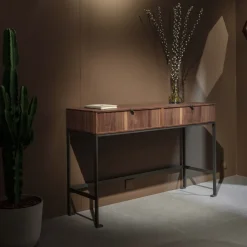 Tavolo consolle in legno di noce Melody Canaletto