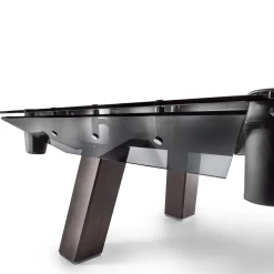 Tavolo da biliardo Filotto nero con gambe in legno