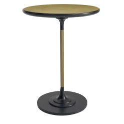 Tavolo da bistrot con piano in ottone