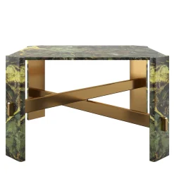 Tavolo da pranzo Alani in marmo verde di Paolo Ciacci