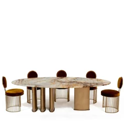Tavolo da pranzo in marmo Patagonia