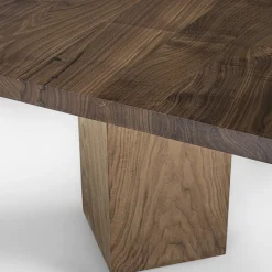 Tavolo da pranzo Junior B in legno massello di noce