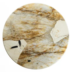 Tavolo da pranzo Kalos ED/50 604-180 con Lazy Susan in marmo Patagonia