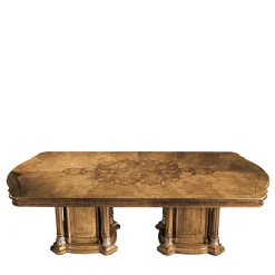 Tavolo da pranzo Nabucco con 2 gambe a piedistallo