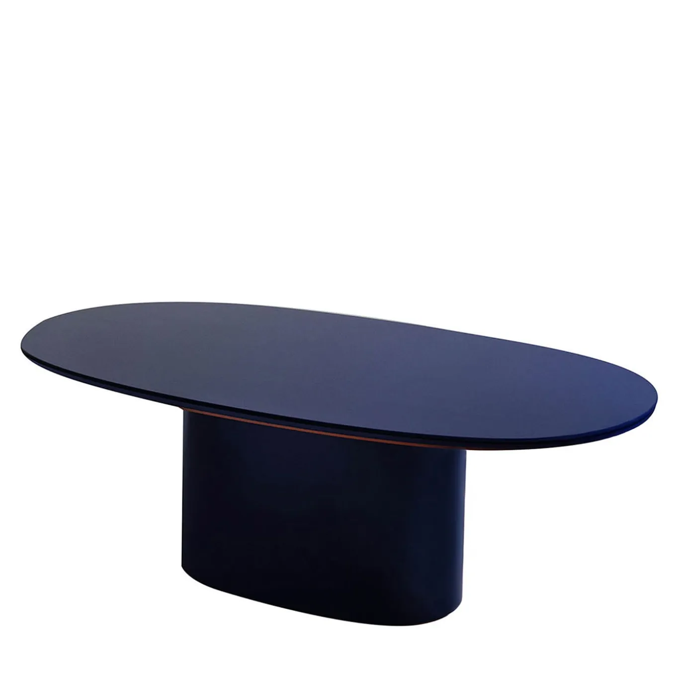 Tavolo da pranzo Oku Oval Blue di Federica Biasi