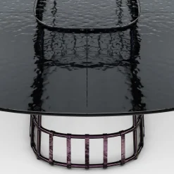 Tavolo da pranzo ovale Dolmen di Margherita Rui