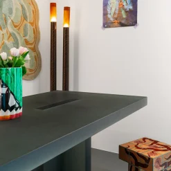 Tavolo da pranzo Plus Plus in resina verde