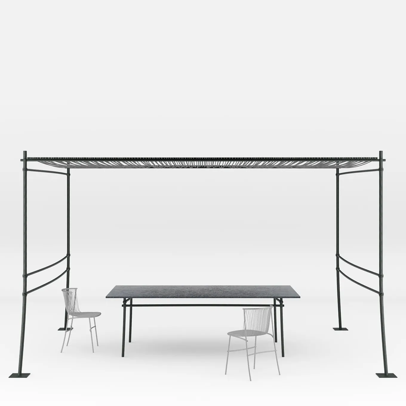 Tavolo da pranzo quadrato Bambusae di Zanellato/Bortotto