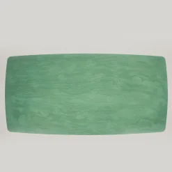 Tavolo da pranzo rettangolare Nature in legno verde e oro