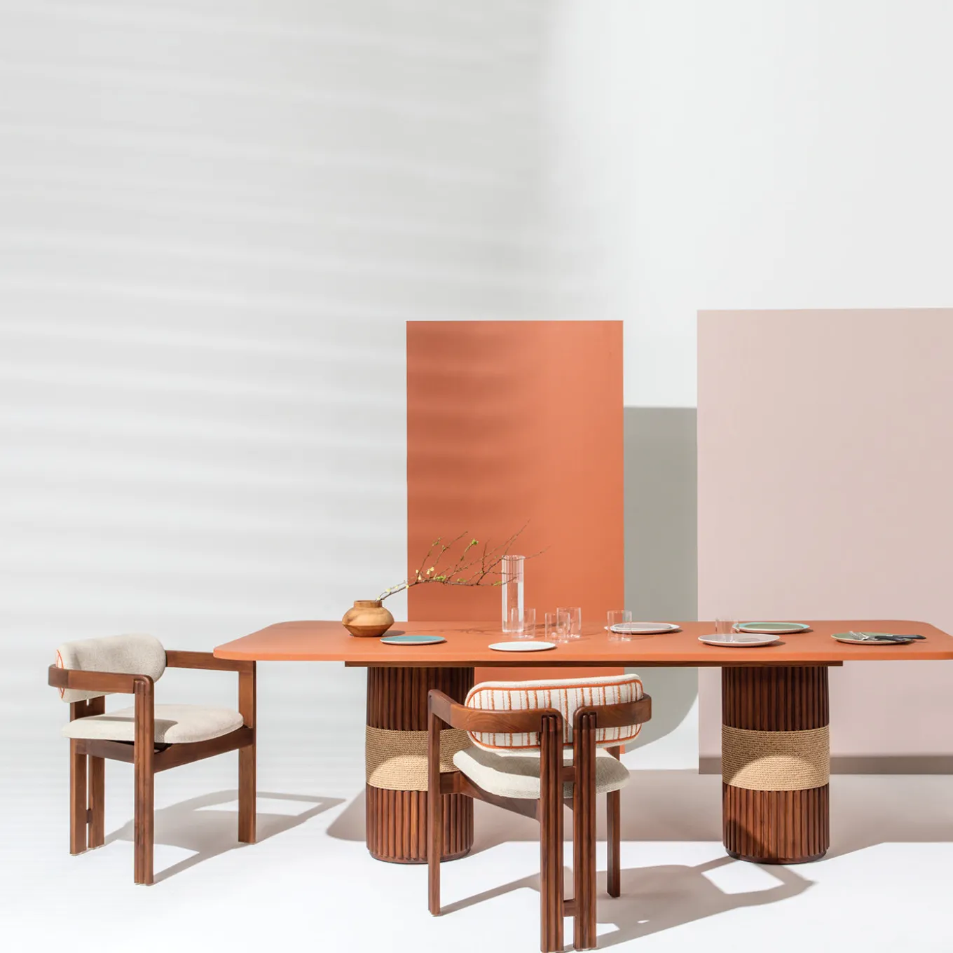 Tavolo da pranzo rettangolare grande per esterni Grissini in legno