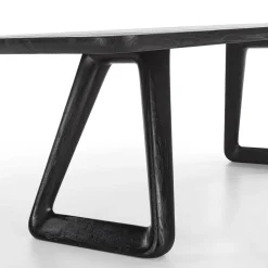 Tavolo da pranzo Sospiro in legno massello nero