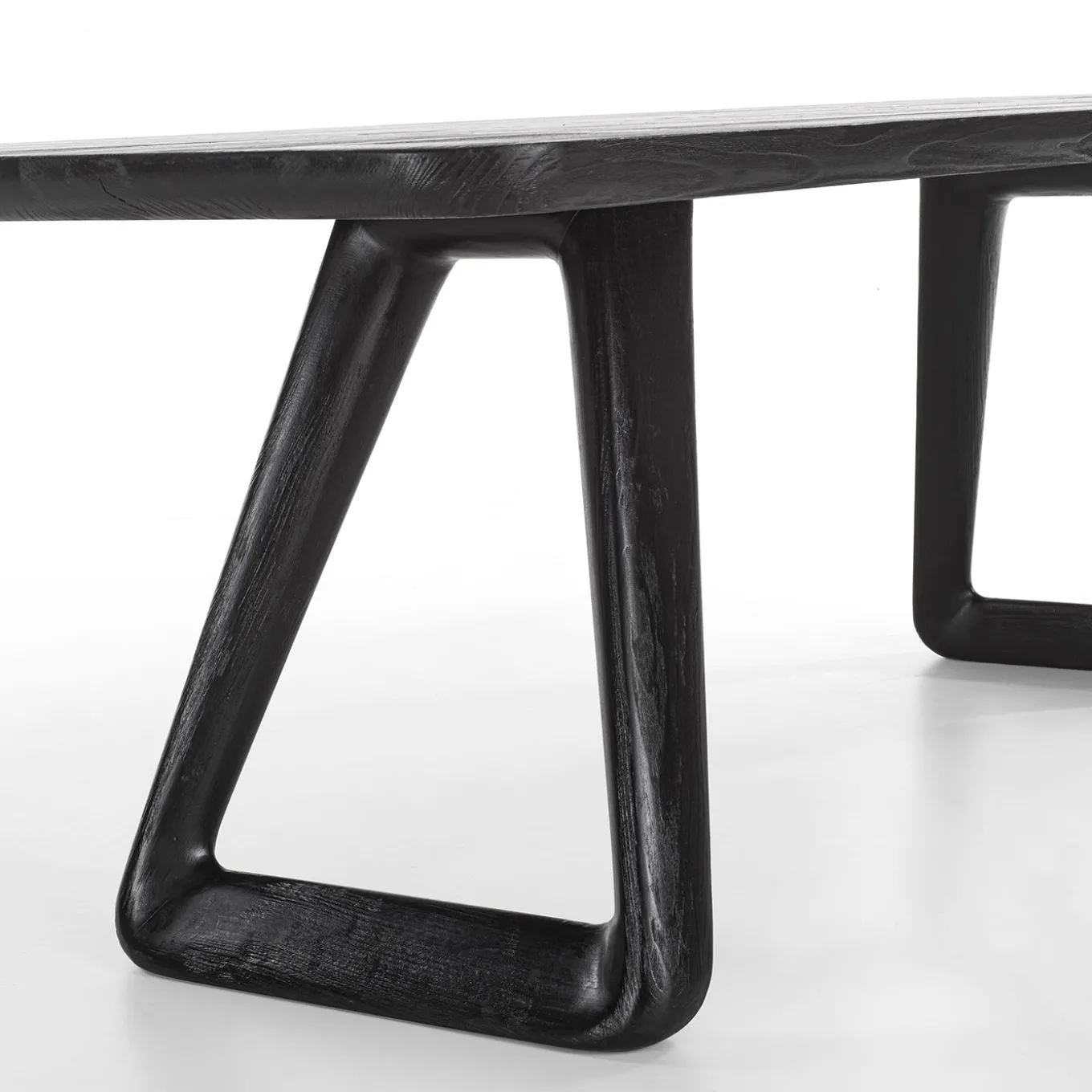 Tavolo da pranzo Sospiro in legno massello nero