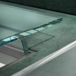 Tavolo da Shuffleboard Scivolo 9ft in Legno e Vetro