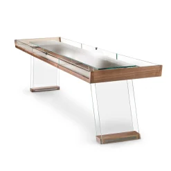 Tavolo da Shuffleboard Scivolo in legno da 12 piedi