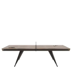 Tavolo da tennis in legno e pelle Blade