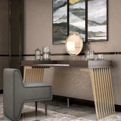 Tavolo da toilette Hamptons in metallo di Giannella Ventura