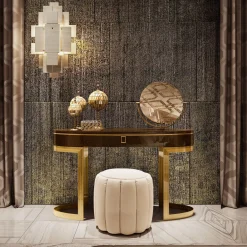 Tavolo da toilette in legno con specchio Collezione FB