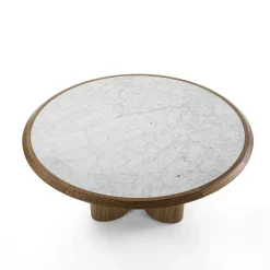 Tavolo Diamante con piano in marmo di Carrara