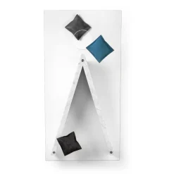 Tavolo Lancio Cornhole in vetro e marmo