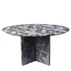 Tavolo nero marmorizzato