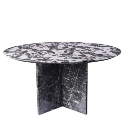 Tavolo nero marmorizzato