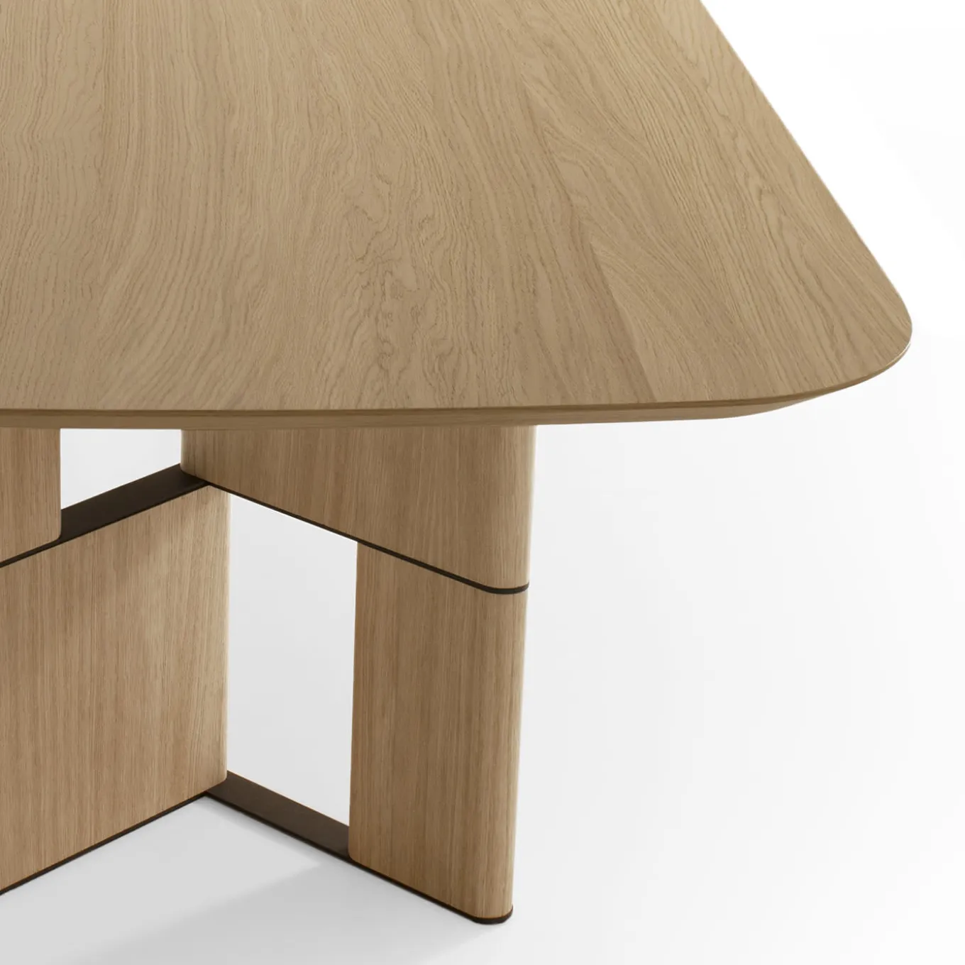 Tavolo Tetris con piano in rovere naturale Pure Wood